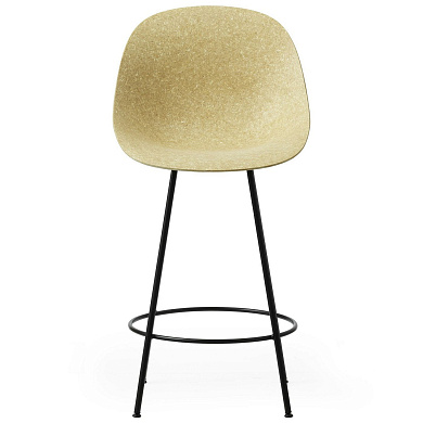 609235 Normann Copenhagen Mat Барный стул 65 см, конопляный / черный