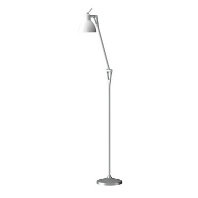 Rotaliana Luxy F1 торшер с шарниром белый; серебро 1LXF100243ER0