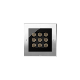 Грунтовый светильник Edge SQ Inox L Ghidini GH0700