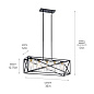 Moorgate 5 Light Linear Chandelier Black люстра 44081BK Kichler — фото 9