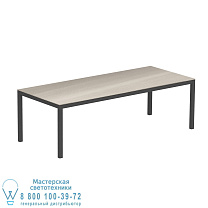 СТОЛ TABOELA 240X100CM АНТРАЦИТОВЫЙ + КЕРАМИЧЕСКАЯ СТОЛЕШНЯ СЕРО-СЕРЫЙ Royal Botania