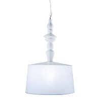 Alì e Babà SE618BS, Ø50 см, высота 78 см, абажур из белого льна