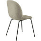 10057764 GUBI The GamFratesi Collection Beetle Обеденный стул Beetle, черный, PG2, Li.Bouclé 008 — фото 2