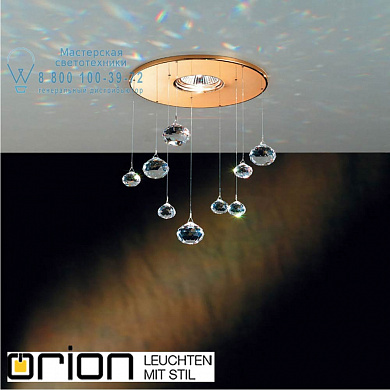 Встраиваемый светильник Orion Feng Str 10-394 gold/EBL