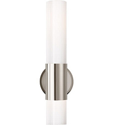 ARN2611PN-WG Visual Comfort Penz настенное бра с цилиндрическим корпусом из никеля и акцентной вставкой