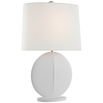 Mariza Medium Table Lamp белый с льняным абажуром