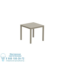 СТОЛ TABOELA 80X80CM ПЕСОК С КЕРАМИЧЕСКОЙ СТОЛЕШНИЦЕЙ ЖЕМЧУЖНО-СЕРЫЙ Royal Botania