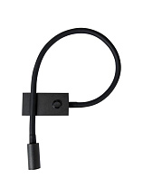 Black Aluminium LED 3 Watt 220-240 Volt 190Lm 3000K IP20 Switch On/Off L: 22.3 W: 4.8 H: 26.7 cm