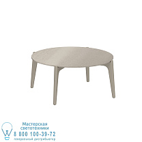 СТОЛИК TEA TIME Ø 75CM SAND CERAMIC TAUPE GREY Royal Botania