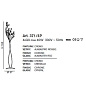 IDL Dado 371/4P ALABASTER RED торшер — фото 1