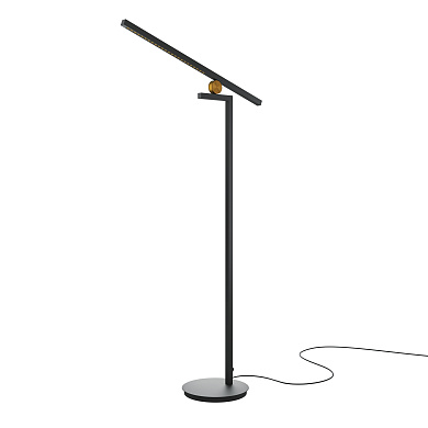 торшер с направленным источником света в черном цвете