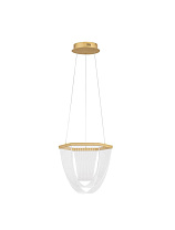 Triac Dimmable Matt Gold Aluminium & Acrylic LED 20Watt 220-240Volt 1395Lm IP20 3000K D:35 H:120 cm