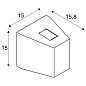 229665 SLV OUT-BEAM WL anthracite 3000K IP44 80°/2° настенный светильник — фото 4