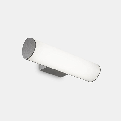 уличный настенный светильник цилиндрической формы цвета антрацит с направленным потоком света вверх-вниз