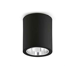 63125 Faro Barcelona POTE потолочный светильник черный цилиндрический