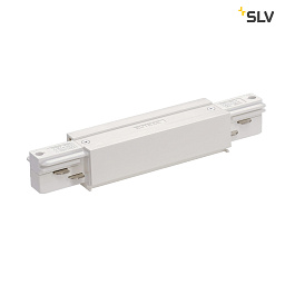 прямой коннектор белого цвета для трёхфазного шинопровода EUTRAC 3PHASE-track