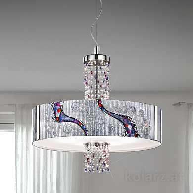 подвесной светильник цилиндрический хром