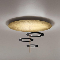 Hula Hoop Icone Потолочный светильник Circle, Round Black, Gold i-c-0171