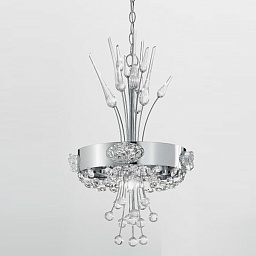 431/1SL Chrome IDL Elegance подвесной светильник с одним плафоном хромированного цвета