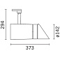 MR67 Palco iGuzzini large body spotlight  - neutral white LED  - electronic ballast and dimmer - wall-washer optic