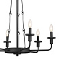 Vetivene 6 Light Chandelier Textured Black люстра 52451BKT Kichler — фото 11