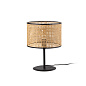 64311-48 MAMBO BLACK TABLE LAMP RATTAN LAMPSHADE ø320*213*ø настольная лампа Faro barcelona