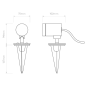 1401009 Bayville Spike Spot 12V светильник Astro Lighting 8310
