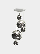 Подвесная система Tom Dixon Melt Large-Round - Серебро полированный Поликарбонат
