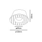 02100701 Faro FRESH White downlight without frame точечный светильник — фото 3