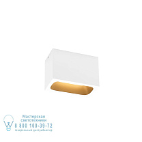 PIRRO OPAL CEILING SURFACE 2.0 LED 7W CRI90 2700K WHITE + GOLD DETAIL Wever Ducre