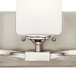Marette 22.75" 3 Light Vanity Light with Satin Etched Cased Opal Glass Brushed Nickel настенный светильник 55002NI Kichler — фото 3