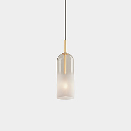 71-8493-DN-14 Leds C4 Glam подвесной светильник с цилиндрическим плафоном серого цвета
