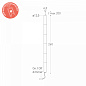 TAK366150 Lumen Center Také Plus S&P 06 SP потолочный или напольный светильник с шестью элементами полированный хром; матовый белый — фото 3
