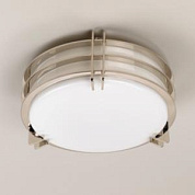 CL0200.NI.EU Bembridge Flush Ceiling Light, Nickel, 2 Lights