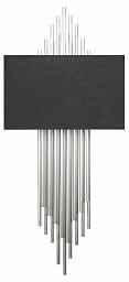 10107 Silver black Loft It Elegio накладной настенный светильник с серебристым декором