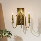 Karthe 3 Light Wall Sconce Natural Brass настенный светильник 52473NBR Kichler — фото 5