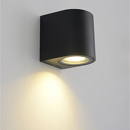 CLT 527W1 BL Crystal Lux CLT 527 настенный светильник цилиндрической формы чёрного цвета с направленным светом вниз