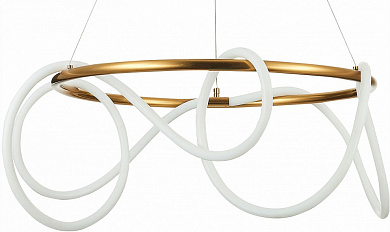 подвесная люстра с замкнутыми дугами и кольцевой композицией