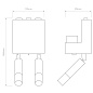 1433010 Venn Reader Twin Astro lighting светильник для чтения матовый никель — фото 8