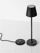 Dark Anthracite Aluminium LED 2Watt 3.7 Volt 101 Lm 3000Κ IP54 Switch On/Off USB wire D:7 H: 28 cm