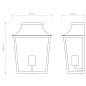 1340014 Richmond Wall 285 Astro lighting настенный светильник текстурированный чёрный — фото 2