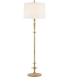 BBL1002G-L Visual Comfort Lotus торшер на золотистой стойке с абажуром цилиндрической формы