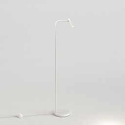 1058002 Astro lighting Enna торшер с поворотной головкой и круглым основанием матовый белый