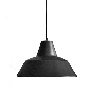 W5 002MB Vrkstedslampe Made By Hand Крупный подвесной светильник в матовом чёрном цвете