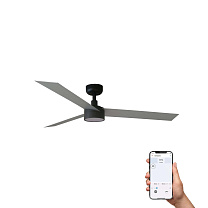 CRUISER L Black/Aluminium fan SWT TUYA