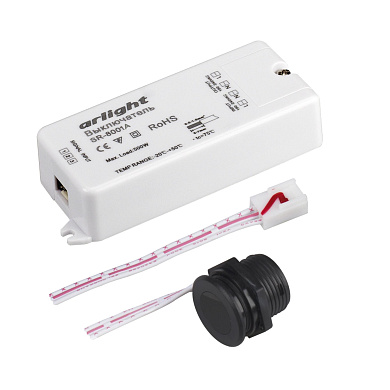020207 Arlight ИК-датчик SR-8001A Black (220V, 500W, IR-Sensor)