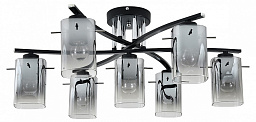 1101/7P Black Escada Iberis потолочный светильник с чёрным корпусом и цилиндрическим плафоном