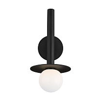 Nodes Pivot Sconce полуночный черный с белым стеклом