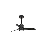 JUST FAN S Matt black fan 3000K