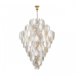 5052/86 Odeon Light Lace подвесной светильник с множеством хрустальных элементов золото